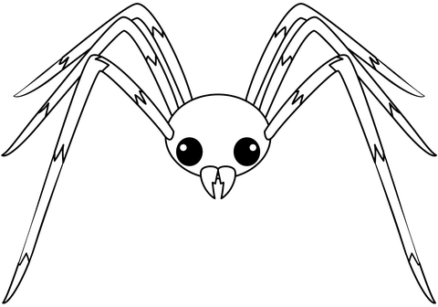 Spider From Spiders Coloring Page